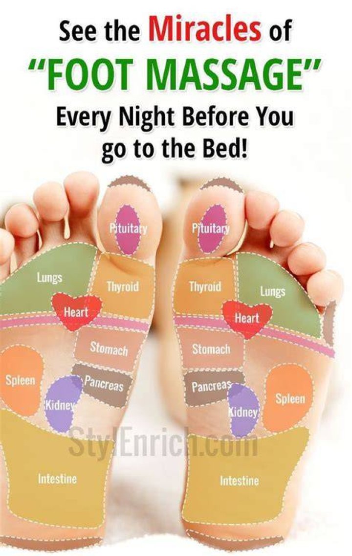 Why should you massage your feet before bed?