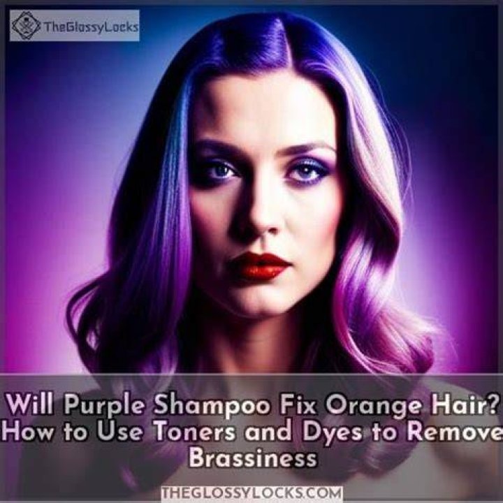 Will purple shampoo fix orange hair?