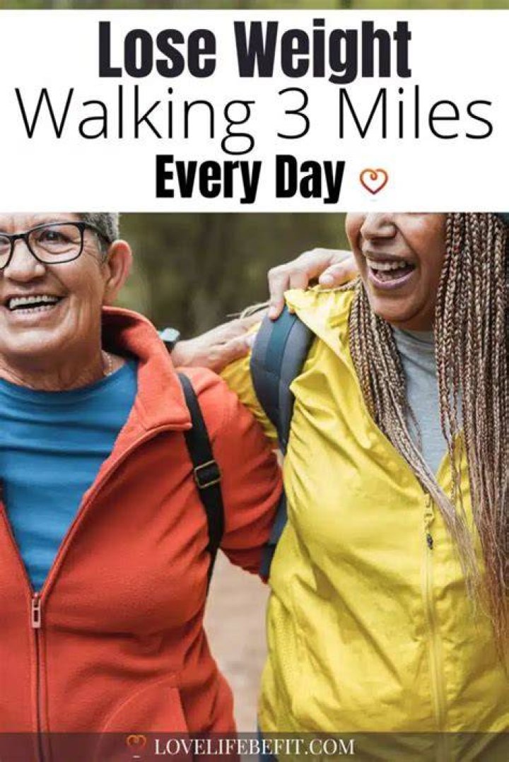 Will walking 3 miles a day lose weight?